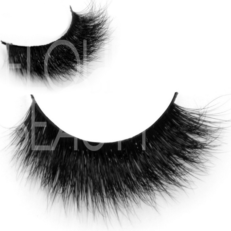 OEM glam 3D mink eyelashes with custom boxes ES39